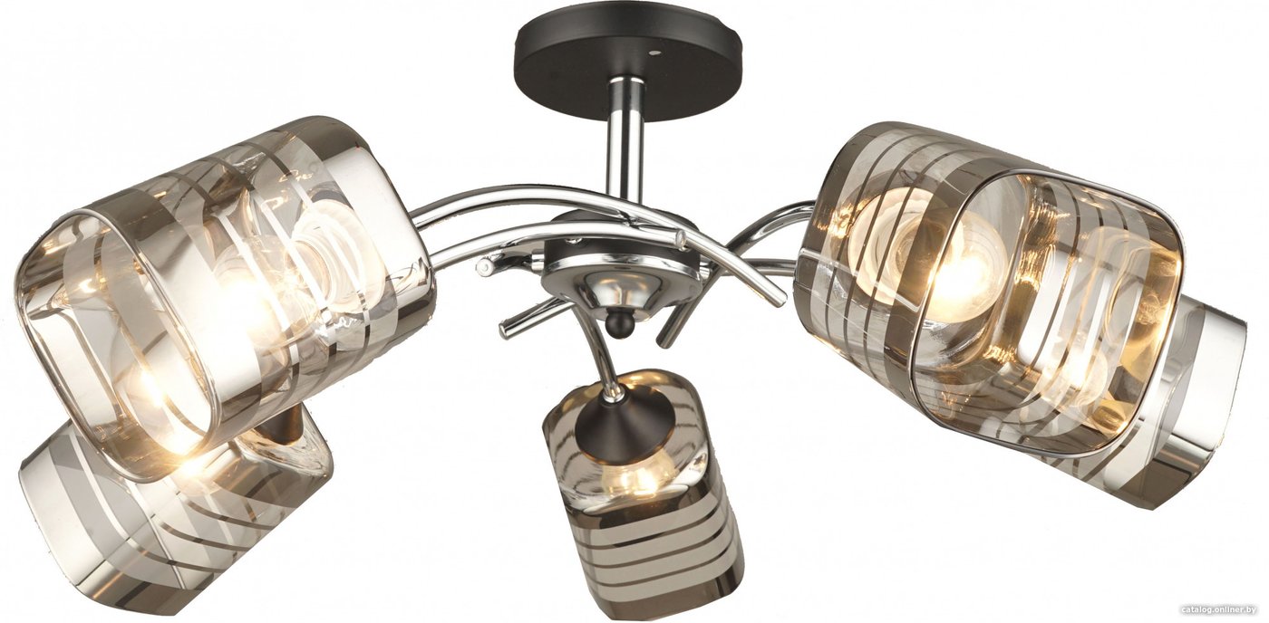 Люстра средней высоты Mirastyle SX-N-3532/5 CH+BK