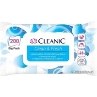 Влажные салфетки Cleanic Clean&Fresh универсальные для рук и тела с клапаном (200 шт)