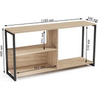 Тумба Mio Tesoro Codi Loft (дуб сонома/черный)