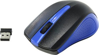 Мышь Оклик 485MW Black/Blue (997826)