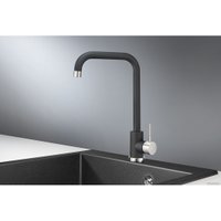 Смеситель Granula для кухни высокий, ST-4033, черный