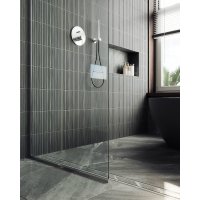 Душевая стенка MaybahGlass 195x69 MGD-701-5у (прозрачное стекло/хром матовый)
