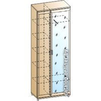 Шкаф распашной Лером Мелисса ШК-2833-АС (ясень асахи)