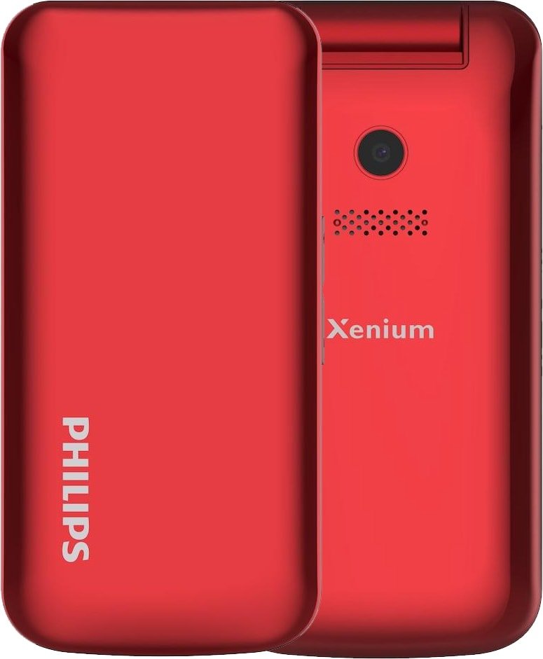 

Кнопочный телефон Philips Xenium E255 (красный)