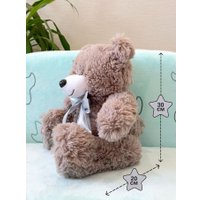 Классическая игрушка Sun&Rain Медведь Тед 30см (дымчатый)
