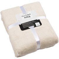 Плед Casa Conforte Nonna Inspiration 200x220 6154601 (молочный)