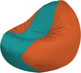 Кресло-мешок Flagman Classic K2.1-160 (оранжевый/бирюзовый)