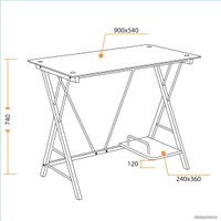 Стол TetChair GD-01 (черный)