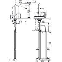 Смеситель Hansgrohe Aquno Select M81 73830800 (стальной)