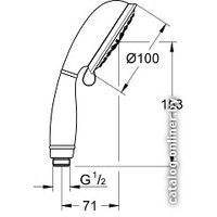 Душевая лейка Grohe New Tempesta Rustic 100 27608000