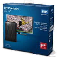 Внешний накопитель WD My Passport AV-TV 500GB (WDBHDK5000ABK)