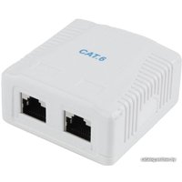 Розетка компьютерная Gembird NCAC-2F6-01