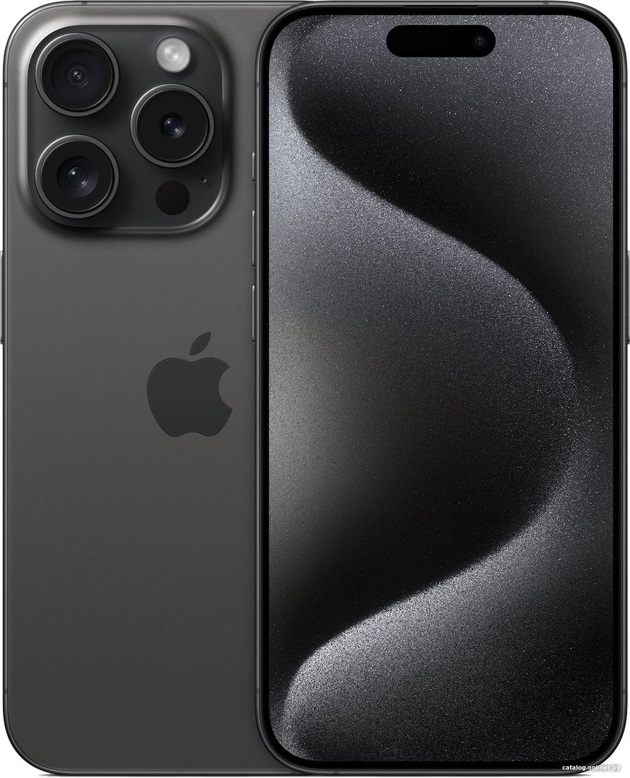 Телефон Apple iPhone 15 Pro 256GB (черный титан)