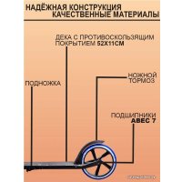 Двухколесный подростковый самокат Megacity Paris 2K-14