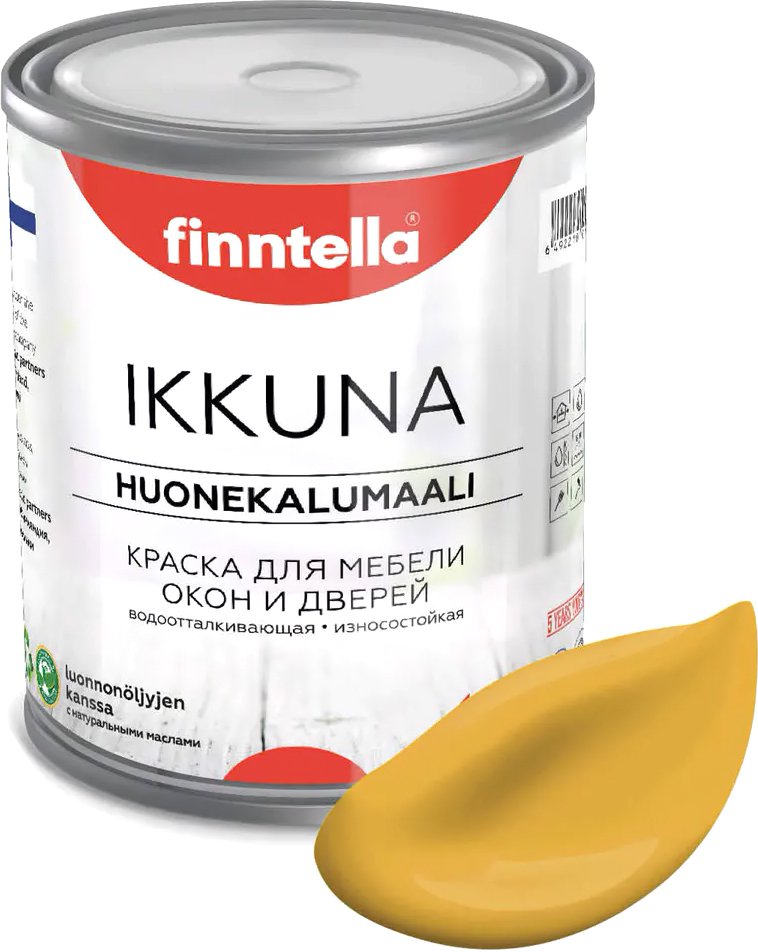 

Краска Finntella Ikkuna Okra F-34-1-1-FL113 0.9 л (желто-красный)