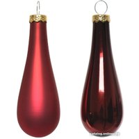 Елочная игрушка Decoris Капли 011043 (12шт)