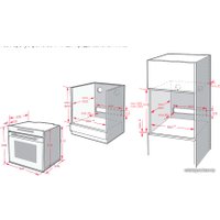 Электрический духовой шкаф Leran EOM 6077 BG в Пинске