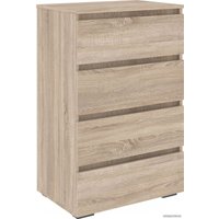 Комод Кортекс-мебель Бари 60 4ш (дуб сонома/дуб сонома/дуб сонома)