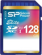 SDXC Elite UHS-1 (Class 10) 128 GB (SP128GBSDXAU1V10)