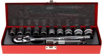 Набор трещотка с головками Matrix 13526 (12 предметов)