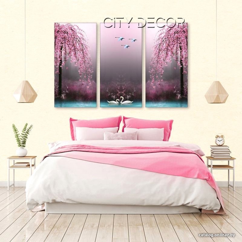 Модульная картина Citydecor Море/Водопады 7.68 75x117 см