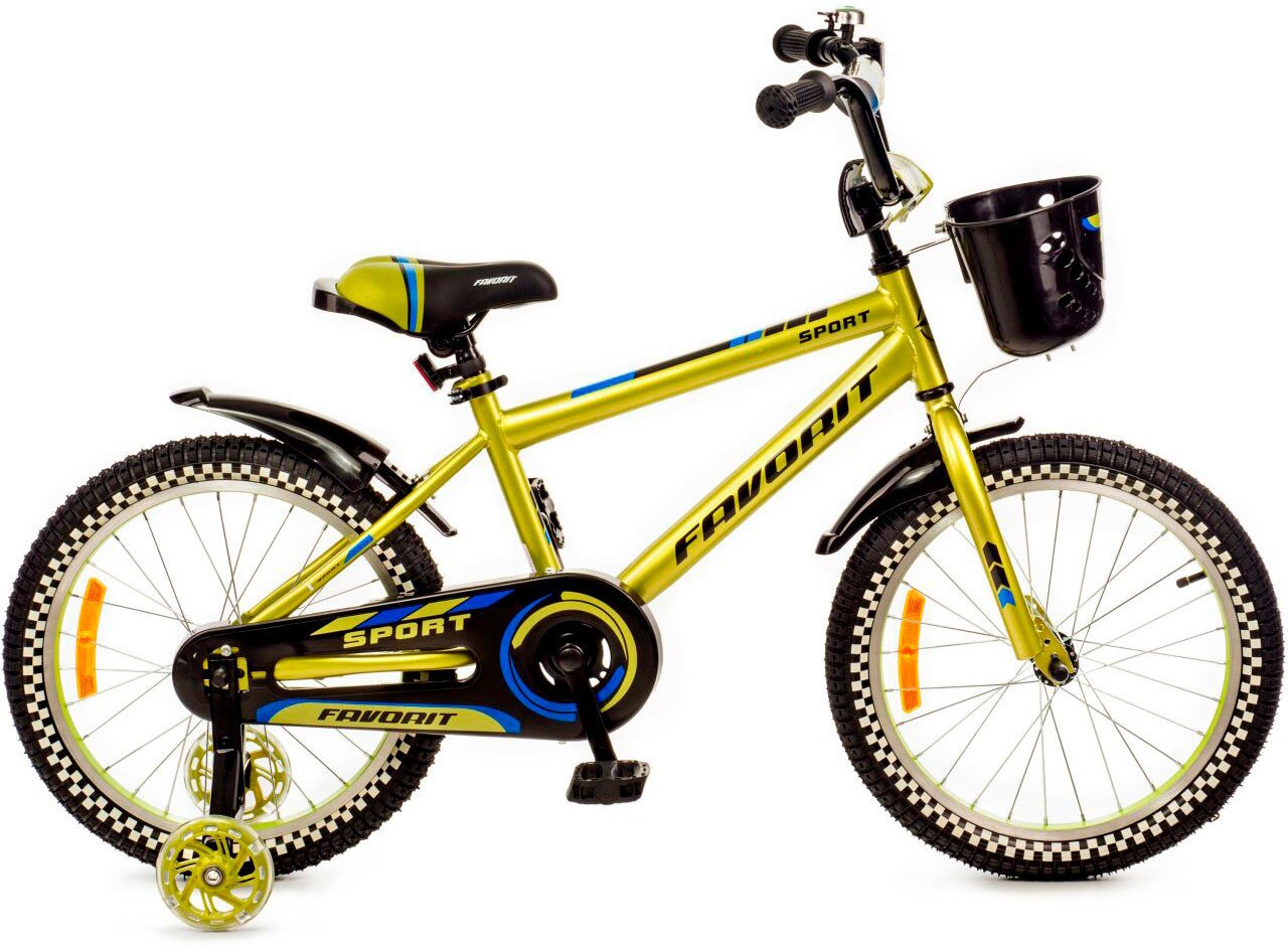 Детский велосипед Favorit Sport 20 SPT-Y20GN (лайм)