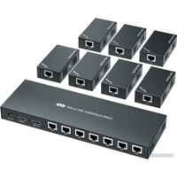 Разветвитель USBTOP HDMI 1x7 FullHD 1080p до 60 метров RJ45 UTP (ver.02)