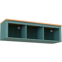 Полка Mio Tesoro Сага навесная 3 секции (темно-бирюзовый/ясень) в Борисове