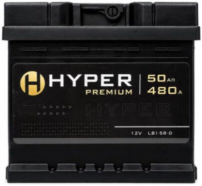 Автомобильный аккумулятор Hyper Premium R+ (50 А·ч)