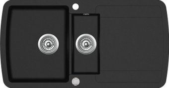 Кухонная мойка Aquasanita Lira SQL151AW (black metallic 601)