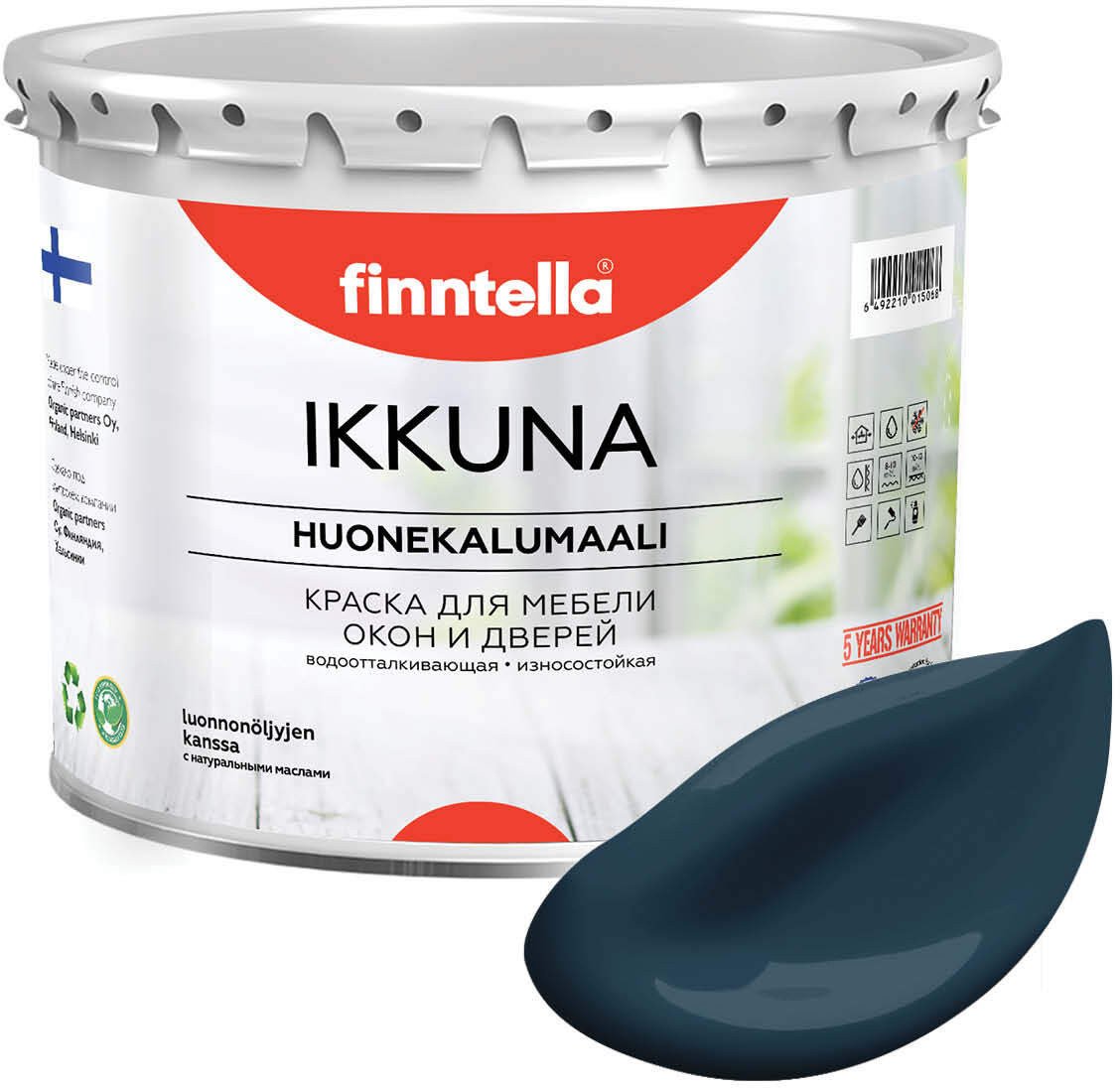 

Краска Finntella Ikkuna Yo F-34-1-3-FL009 2.7 л (зеленый/синий)