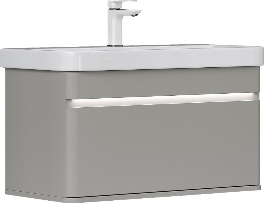 EQUIL Тумба под умывальник Elegante 80.1Y подвесная (амарок/белый)