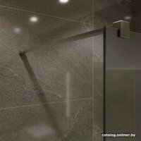 Душевая стенка Benetto BEN-602_SL_M 1000х2000 (серебро, матовое стекло)