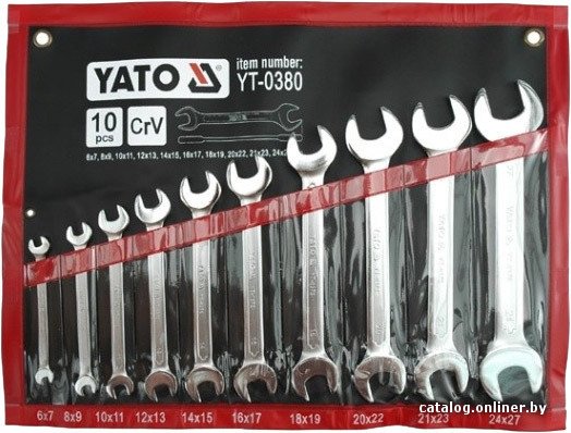 Набор ключей Yato YT-0380 10 предметов