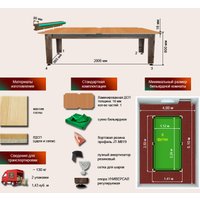 Бильярдный стол Руптур Сильвер 252.00.08 (11/7)