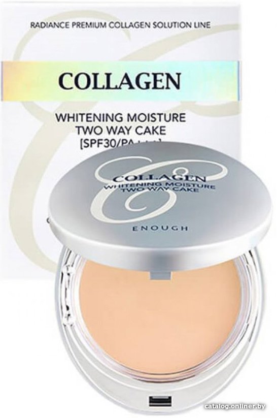 Компактная пудра Enough Collagen Whitening Moisture Twoway Cake Со сменным блоком тон 13 (2x13 г)