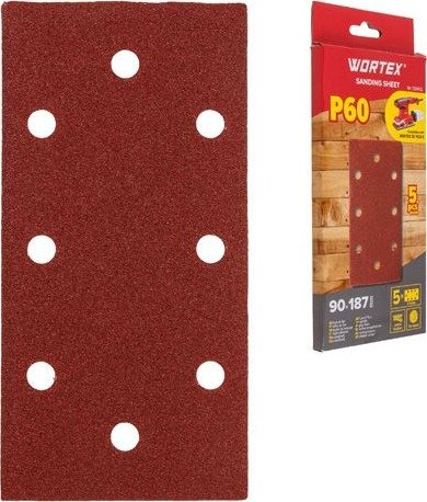 Набор шлифлистов Wortex 1334432 (5шт)