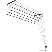 Сушилка для белья Comfort Alumin Group Потолочная 5 прутьев Black Diamond 200 см (алюминий)