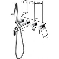 Смеситель Grocenberg GB5070 (никель)