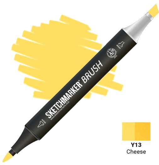 

Маркер художественный Sketchmarker Brush Двусторонний Y13 SMB-Y13 (сыр)