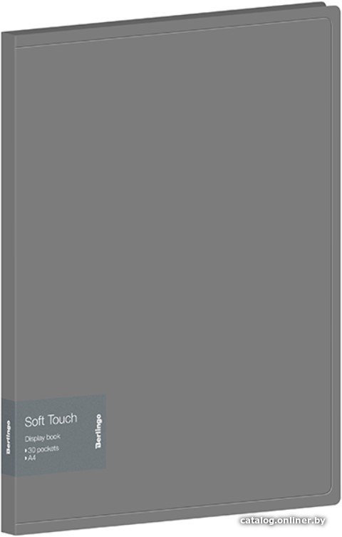 Папка для бумаг Berlingo Soft Touch DB4_30985 (серый)