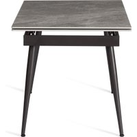 Кухонный стол TetChair Lord Grey 180x80x75 (серый/черный)