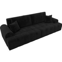Диван Лига диванов Лига-080 131119 (велюр Seven 35 черный)