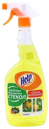 Средство для стекла и зеркал Help Лимон с распылителем 750 мл
