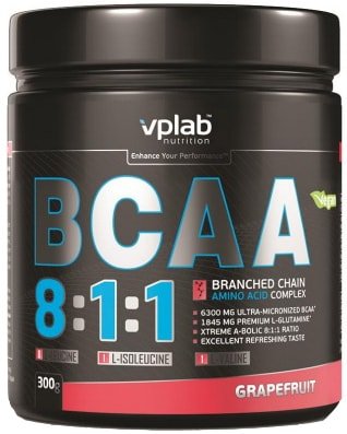 Vplab BCAA 8:1:1 (грейпфрут, 300г)