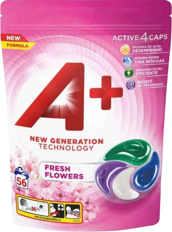 

Капсулы для стирки A+ Fresh Flowers (56 шт)