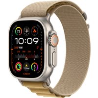 Умные часы Apple Watch Ultra 2 LTE 49 мм (титановый корпус, титановый/бежевый, ремешок из полиэстера L)