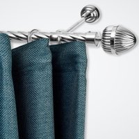 Карниз для штор Sundays Home Шайн Одеон 25мм однорядный (хром, 3м)