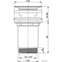 Донный клапан Wellsee Drainage System 182144000 (хром)