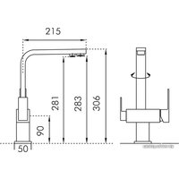 Смеситель Blue Water Taupo хром